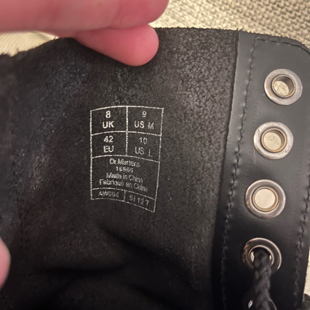 Dr. Martens Black Combat Boots - Picture 7 of 7